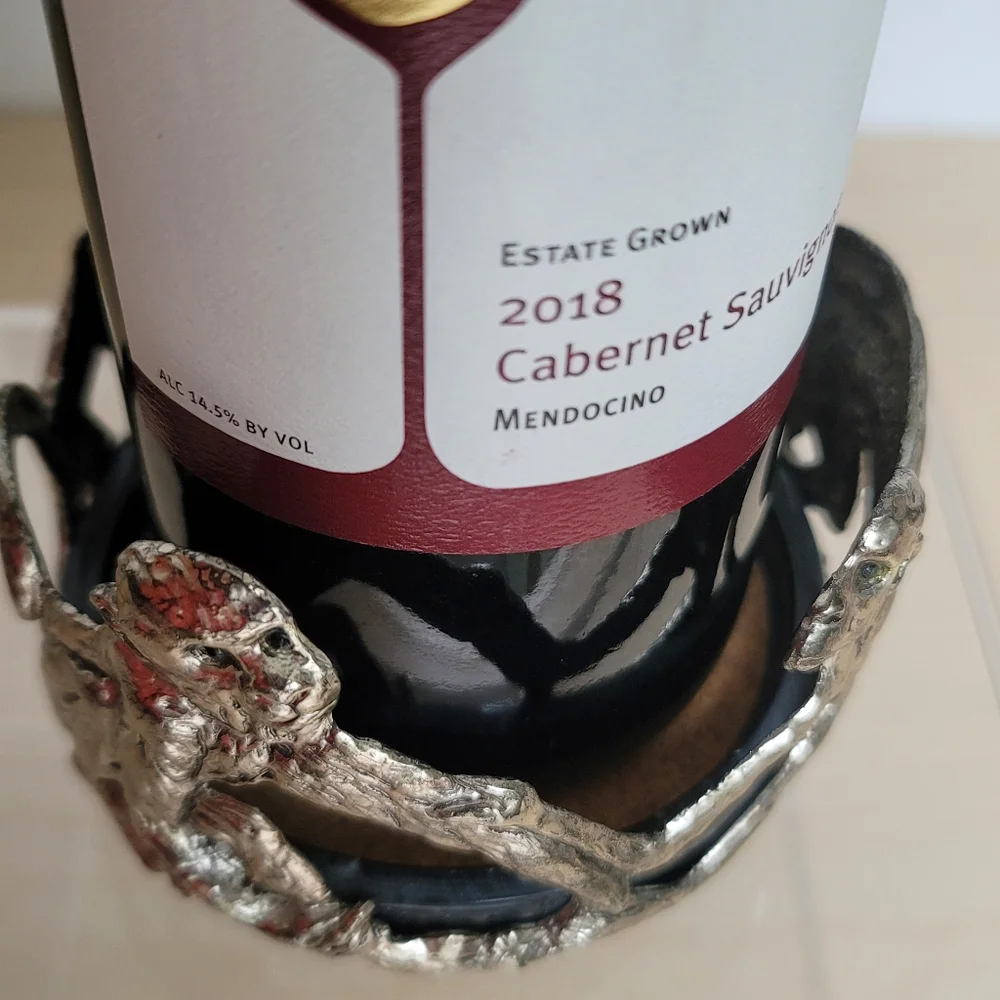 Vintage Arthur Court Monkey Wine Champagne Coaster Signed Limited Edition 2002